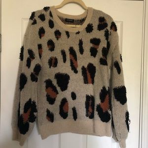 Leopard Knit Sweater